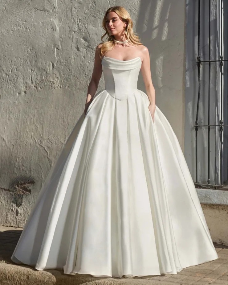 Model in Classy Ball wedding dress