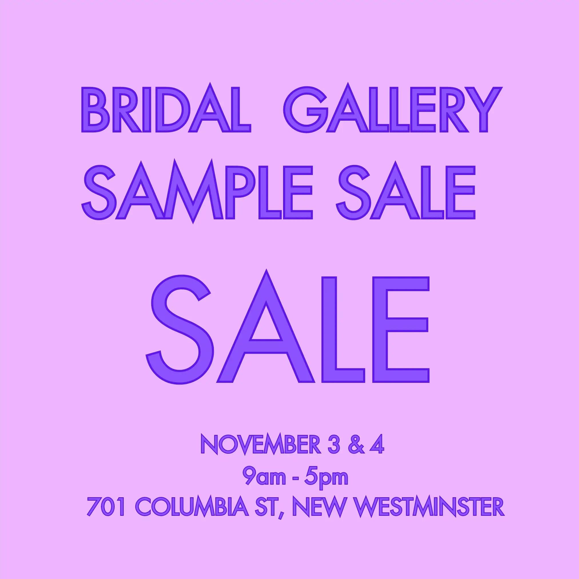 DESIGNER SAMPLE SALE